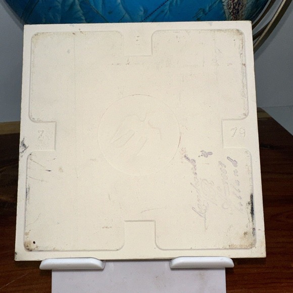 VINTAGE Blue Delft -WESTRAVEN DELFT FACTORY-Month of November Tile‎ - Picture 2 of 3